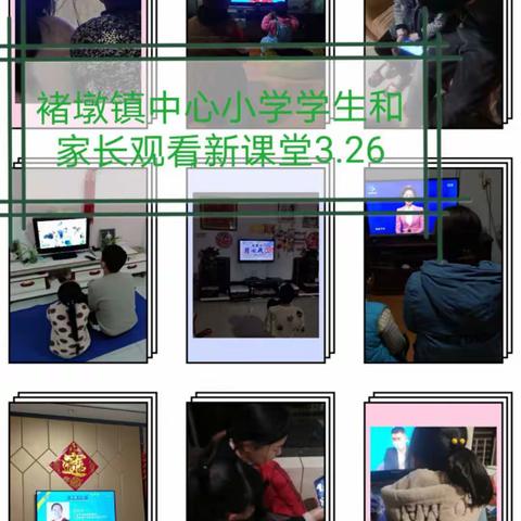 （开学准备）褚墩小学《同心战“疫”新课堂观看情况》