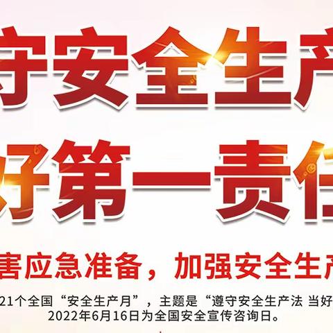 遵守安全生产法 当好第一责任人——高新区红叶路小学安全生产月主题班会