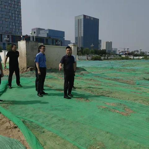 园办副主任卜辉同志带队检查渔王砂石堆放场、渔王村（沙岭）砂石堆放场大气污染防治、安全生产工作