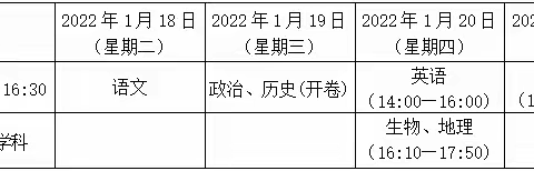 白鹭学校2022年期末考试及放寒假致家长一封信