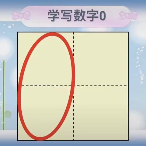 幼小衔接小一新生数字0-10的书写规范