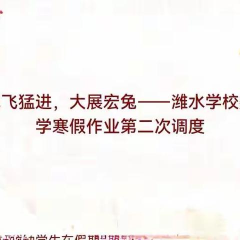 兔飞猛进，大展宏兔——潍水学校数学寒假作业第二次调度