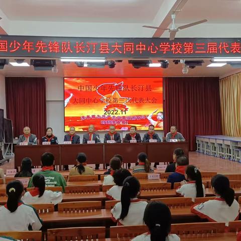 学习二十大，争做好队员 ——中国少年先锋队长汀县大同中心学校第三次少代会