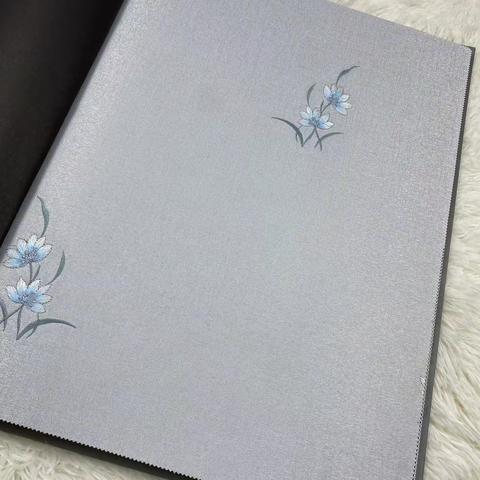 格曼墙布小花刺绣款可定制门幅3.5米QM32号本