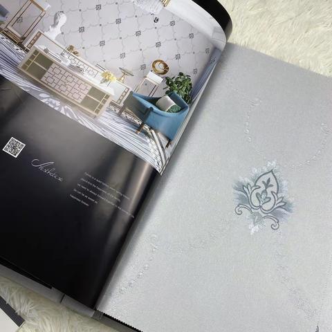 格曼墙布精品小花刺绣➕儿童款可定制门幅3.5米QM43号本