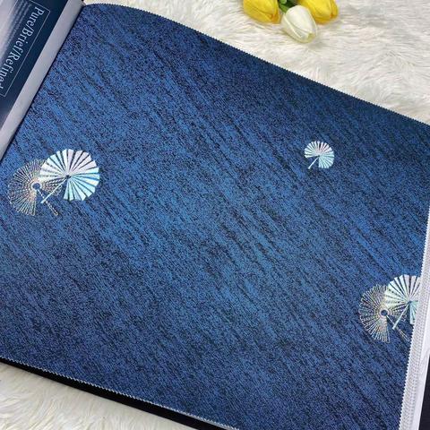 格曼墙布精品小花刺绣工艺MBL333门幅可定制3.2米