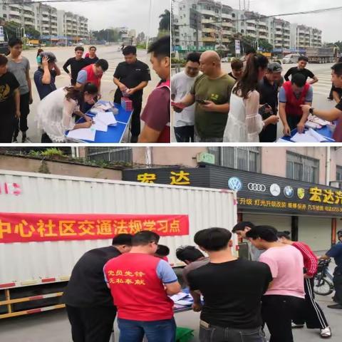 中心社区交通安全工作周报(4.15-4.19）