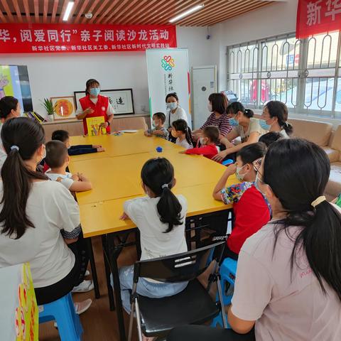 新华社区开展亲子绘本阅读沙龙活动