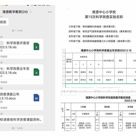 学思践悟二十大，科学测查先锋行——记清源学区陈庄校科学实验测查现场