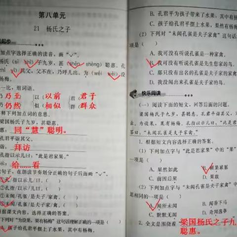 21课.第八单元练习册答案