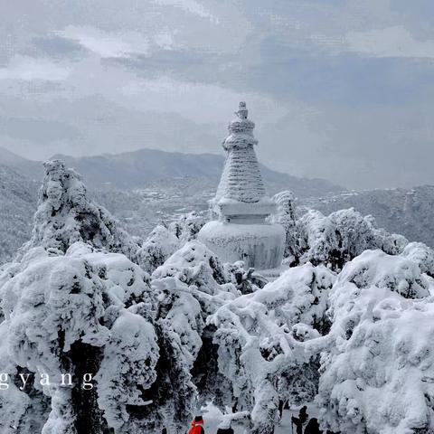 冰雪庐山美如仙境