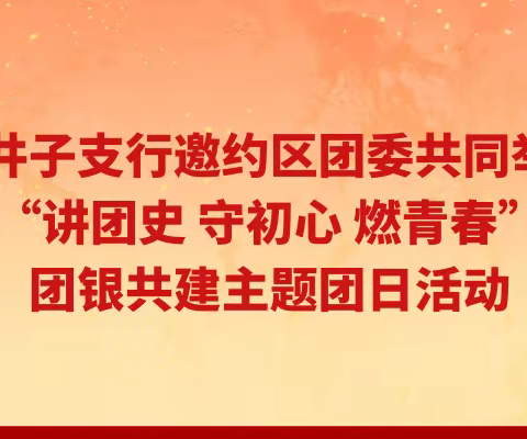 甘井子支行邀约区团委共同举办“讲团史 守初心 燃青春”团银共建主题团日活动