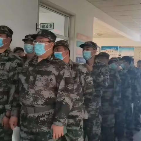 土门镇卫生院为民兵开展体检工作