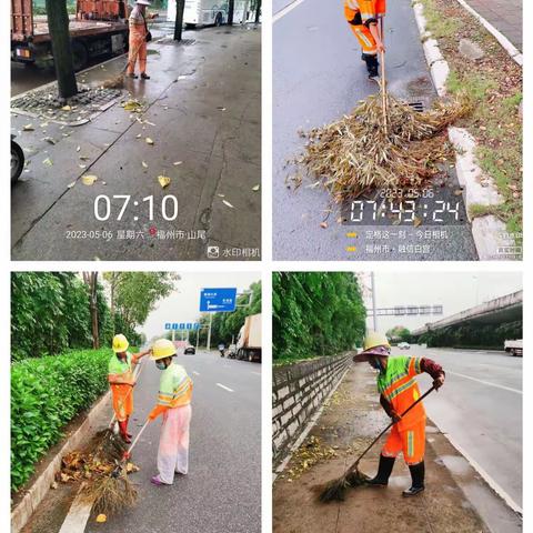 三环道路保洁净，靓丽出行风景线，东飞三环在行动