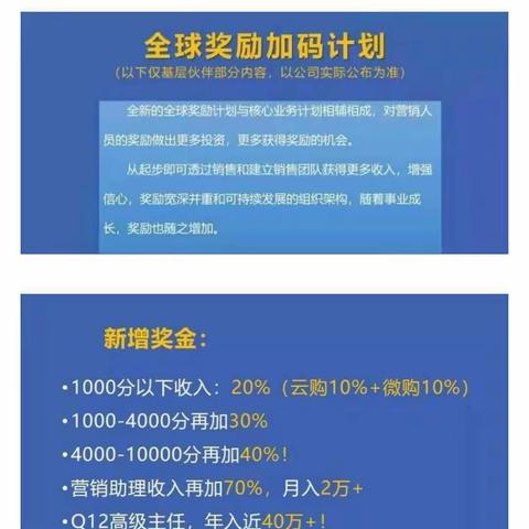 安利|全球奖金加码计划