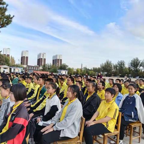 舞动青春，展示风采——乃林蒙古族实验中学学生汇操比赛