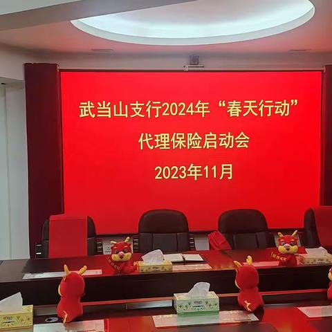 武当山支行2024年“春天行动”代理保险启动会