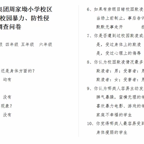 护蕾行动，势在必行—记泉溪村小学教育集团周家坳小学校区预防未成年人侵害主题教育系列活动