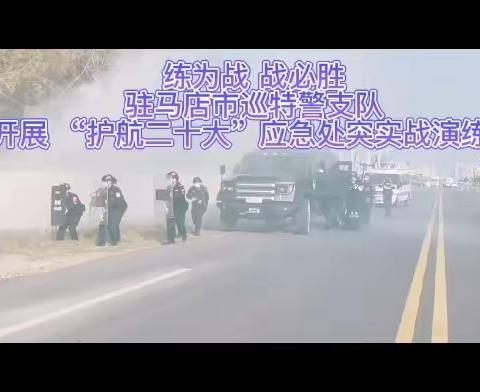 练为战 战必胜 |驻马店市巡特警支队开展 “护航二十大”应急处突实战演练