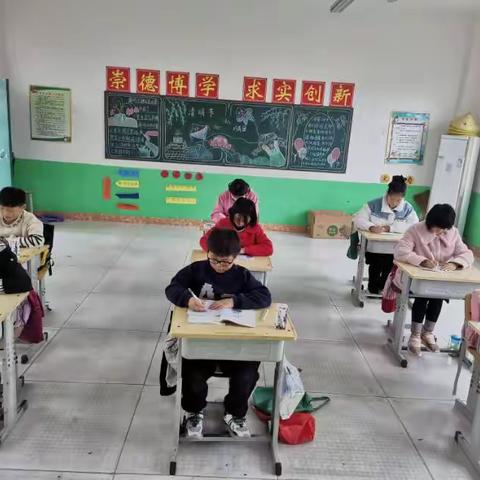 关爱学生幸福成长|午间练字活动——柳园镇中心校李羊羔学校