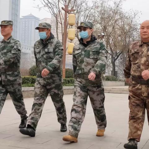 碑林区长乐坊街道开展民兵拉动训练