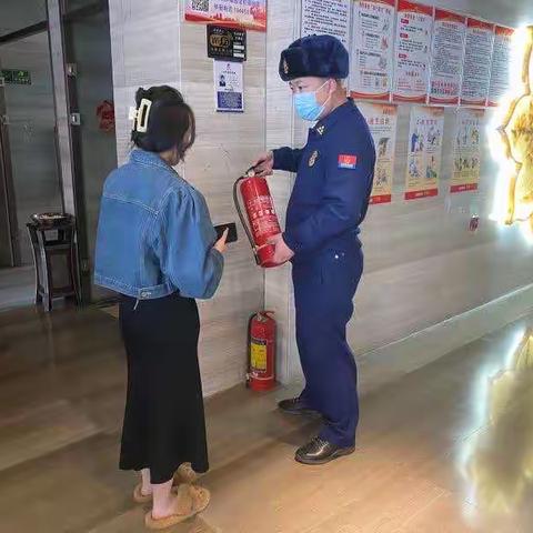 兰西县消防救援大队深入辖区宾馆场所开展消防安全检查