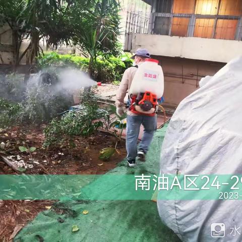 2023.04.04【深圳市金阳盛城市服务集团有限公司】粤海街道城中村，老旧宅小区开展消杀病媒生物防制工作