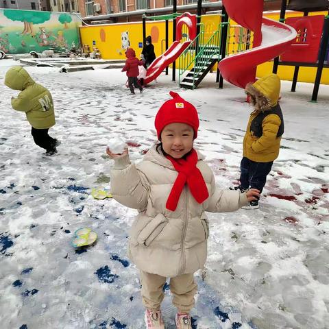 【与雪相约，分外美好】－－金色摇篮幼儿园冬季玩雪新趣味