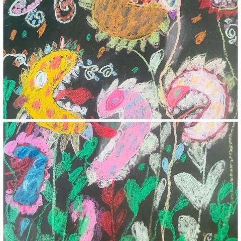十二幼绘一班《食人花》本节课通过欣赏食人花的图片，作为主题素材我们将精彩有趣的图片带入课堂中