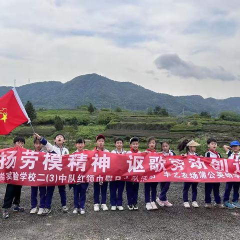 弘扬劳模精神，讴歌劳动创造！——南瑞学校二（3）中队红领巾假日小队活动