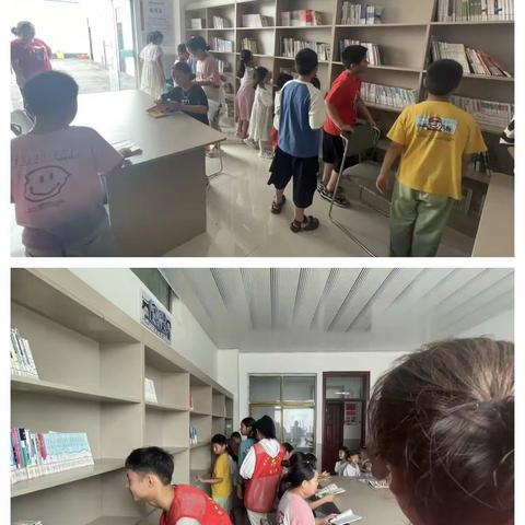 金山村开展“七彩夏日 书香为伴”的阅读活动。