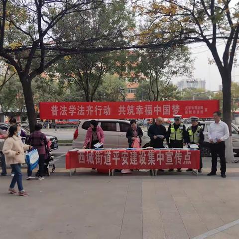 西城街道平安建设宣传活动