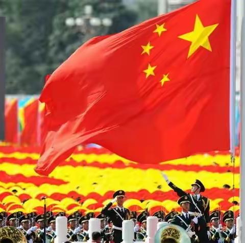 我与国旗合个影，我为祖国送祝福