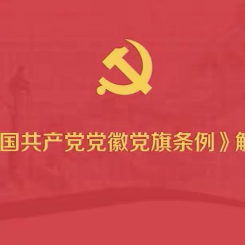 龙尚小学党支部开展学习《中国共产党党徽党旗条例》主题党日活动