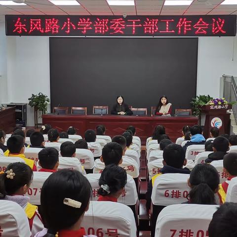 涿鹿县东风路小学2023年少先队部委干部工作会议