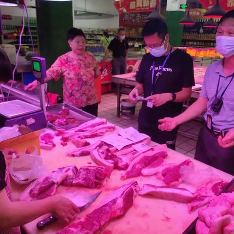 泰宁县农业农村局联合市场监督管理局及城管大队开展肉品质量安全检查