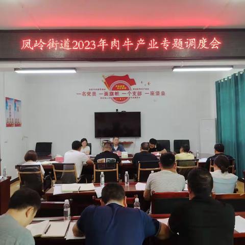 凤岭街道组织召开2023年肉牛产业专题调度会