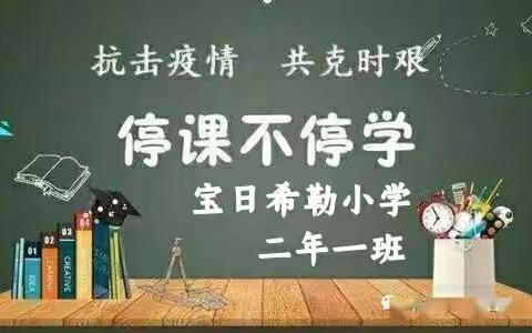 宝日希勒小学二年一班——《停课不停学，语文网课展风采》美篇