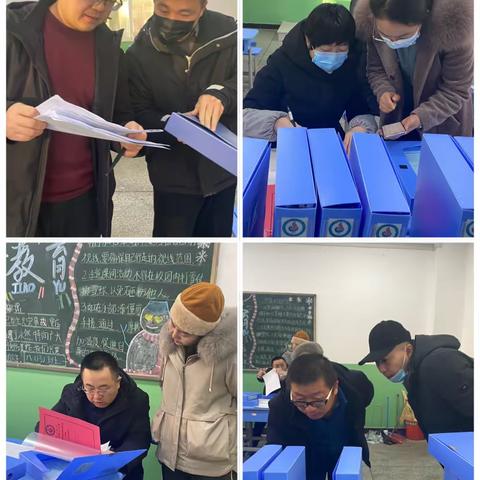 推进义务教育向优质均衡发展--惠农区教育体育局对各学校义务教育均衡档案材料进行督导检查