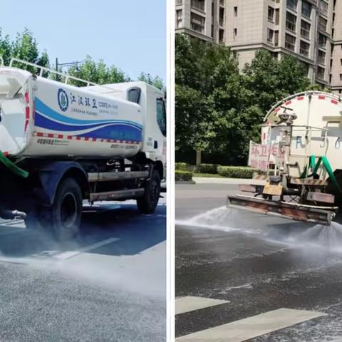 夏日炎炎不松懈    道路干净有质量