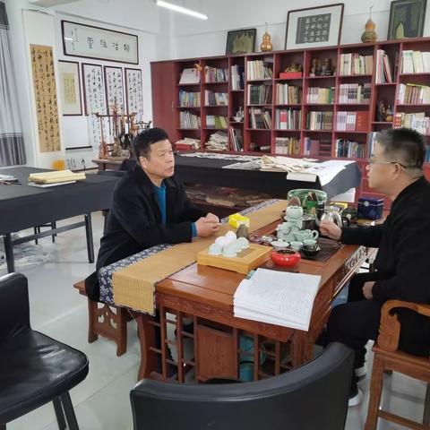 阎良文联调研区国学书画院
