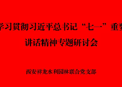 联合党支部学习贯彻习近平总书记“七一”重要讲话精神