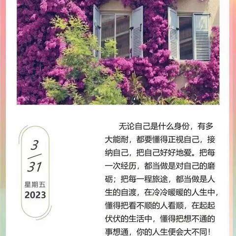 朵一班3月31日成长日记