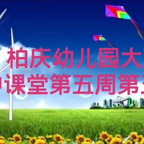 柏庆幼儿园大班空中课堂第五周第五天