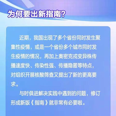 【复兴卫健】新版核酸检测指南来了，“全员”为啥改“区域”？采样方式如何划分？你看懂了吗！