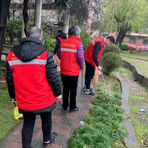 风雨无阻 周二清洁家园活动