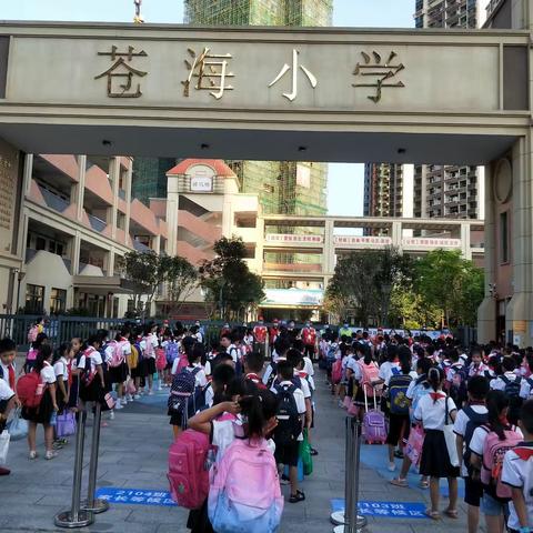 家校携手，用爱护航——梧州市苍海小学爱心护学岗