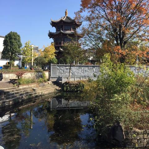 秋日里的徽州风景