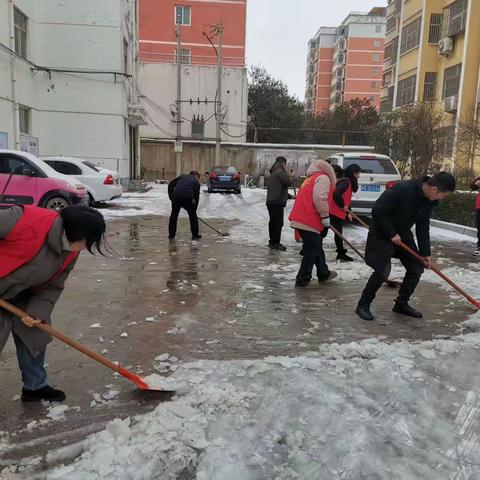 宝丰县残联开展“除冰保畅”扫雪铲冰活动