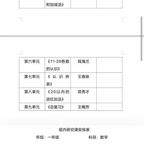 聚力教研，引领成长——向阳小学一年级数学组9月教研活动